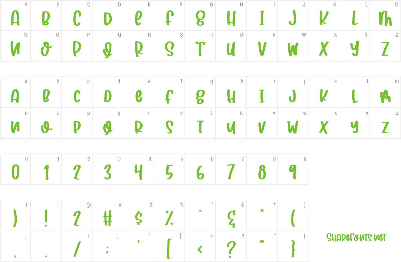 Font Sugar Dream preview